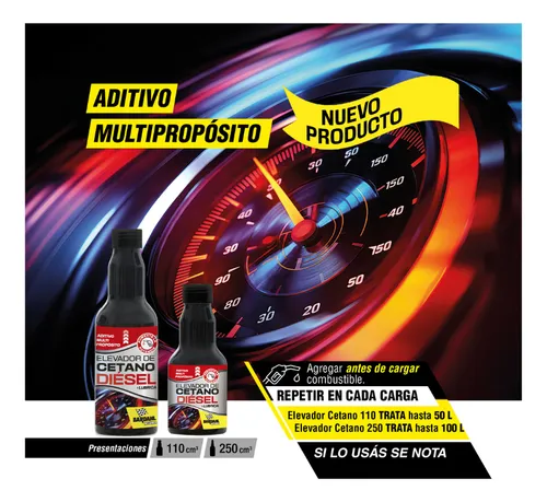 Kit Aditivo Elevador De Cetano Diesel 250ml Bardahl X 4 Uni