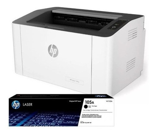 Imagen 4 de 5 de Impresora Hp Laser Jet 107 W Monocromatica Usb Wifi Toner