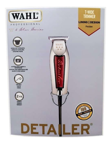 Cortadora De Cabello Wahl Detailer T-wide 5 Estrellas 