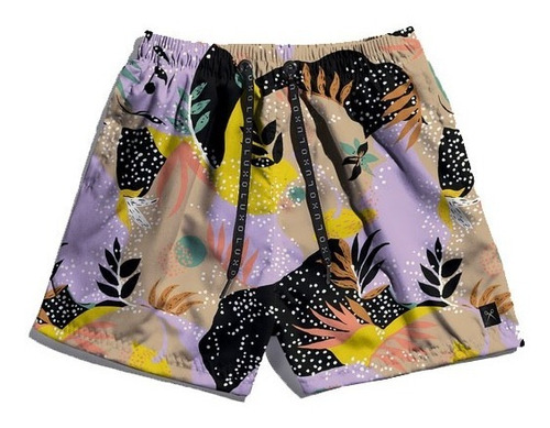 Short De Baño Malla Luxo Print L Corto Nuevo Hombre 