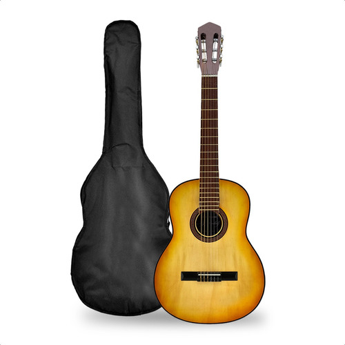 Guitarra Acustica Criolla Cuerdas Nylon + Funda Pua Garantia