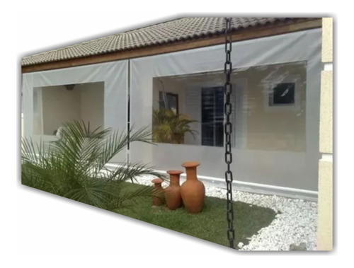 Toldo Cortina Retrátil Lona Translucida 9 Cores M²