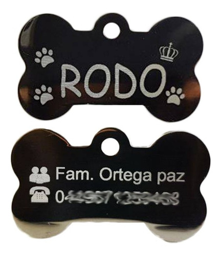 Placa Tag Mascota, Perro,   A/inox  Exc Calidad Envío Gratis