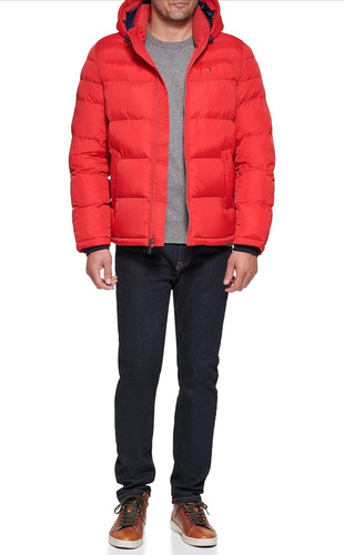 Tommy Hilfiger Chamarra Acolchada Con Capucha