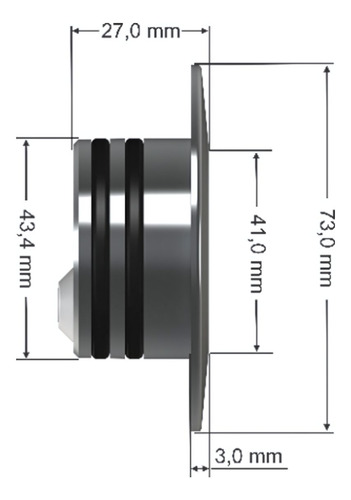 Refletor Led Para Piscina Rgb Slim 20w Cabo 2m - Tholz