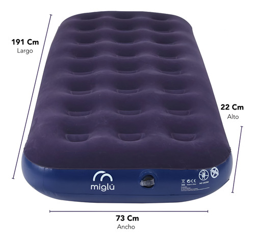 Colchon Inflable Miglu 191x73x22-r6534