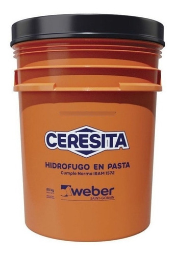 Ceresita Weber Hidrofugo 20 K Pasta Pared Exterior Pisotecho