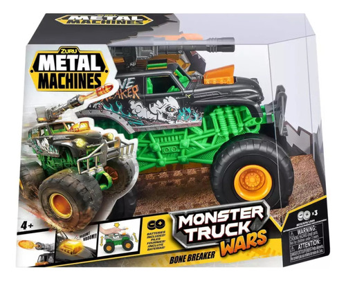 Metal Machines Monster Truck Wars Con Luz Y Sonido 6792