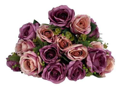 6 Buquês De Rosas Produto De Qualidade Flor Artificial | Parcelamento sem  juros