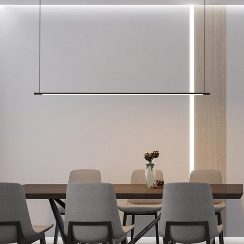 Luminária Pendente Linear Moderna De Teto Horizontal 100 Cm