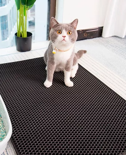 Alfombra Doble Capa para Arenero de Gato