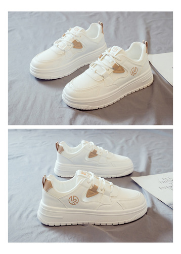 Zapatillas De Tenis Transpirables Para Mujer Zapatos Blancos