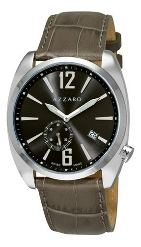 Reloj  Men's Seventies Con Esfera Gris Y Correa Verde