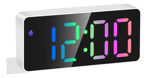 Reloj Despertador Digital Led De Color Arcoíris, Función De