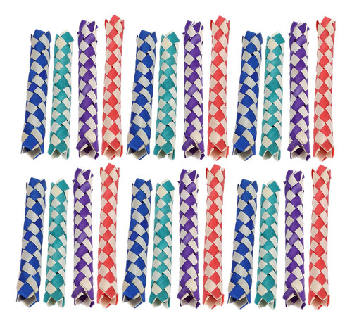 Trampas Para Dedos De Bambú, 24 Piezas, Pájaros, Loros, Jugu