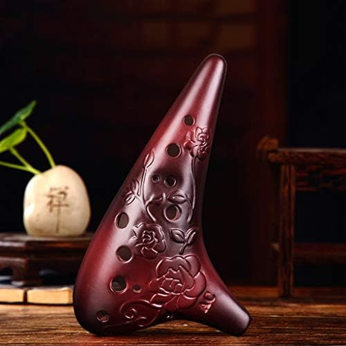 Zycsktl Principiante Adulto 12 Hoyos Alto C Arcilla Ocarina,