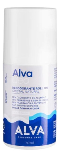 Desodorante Cristal Roll-on Sem Perfume Alva 70ml