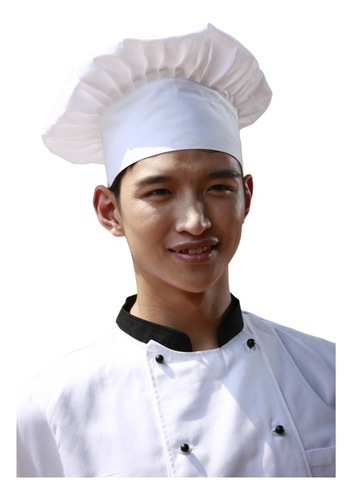 Gorro Chef Unisex Blanco