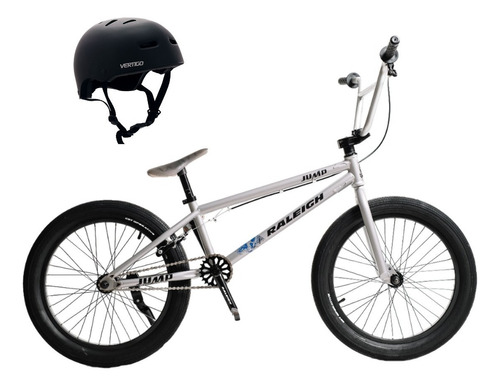 Bicicleta Raleigh Bmx Jumpx R20 + Casco Bici. Color Bmx + Casco Negro Mate Tamaño Del Cuadro L (59-60 Cm)