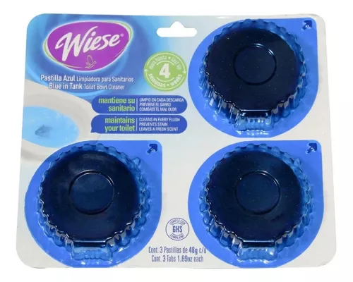 Wiese Pack de 12 Pastilla Azul para Sanitario Azul de 48g : .com.mx:  Hogar y Cocina