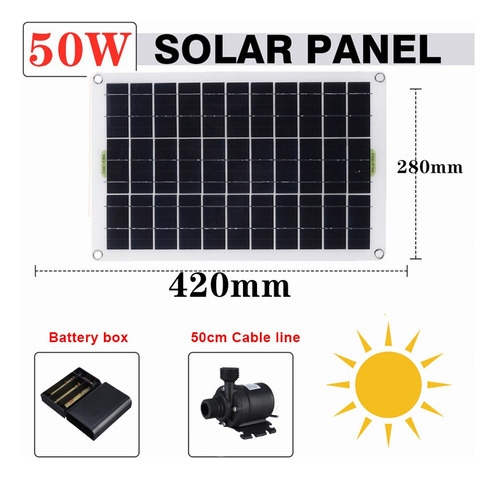 Fuente De Bomba De Agua De Panel Solar 800l/h Sumergibles