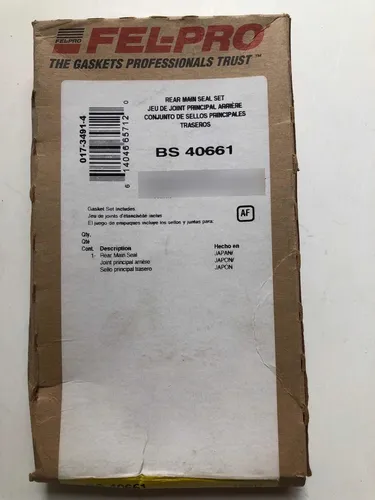 comprar Estopera Cigueñal Trasera Felpro Corolla New Sensation 1.8