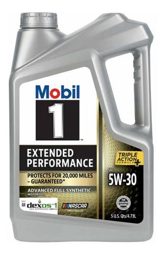 Aceite Mobil  5w30 Extended Performance 100% Sintético