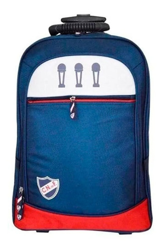 Mochila Valija Club Nacional De Fútbol Con Carro 49cm Febo