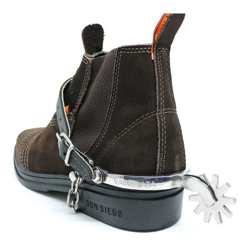 Espora Cavalo Vaquejada Inox Correia Abvaq Profissional Par