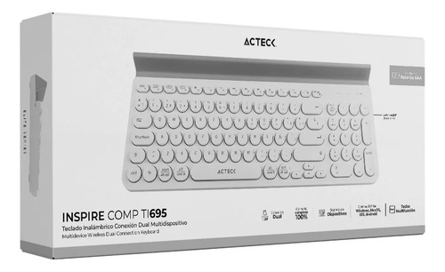 Teclado Multidispositivo Inspire Comp Español Blanco
