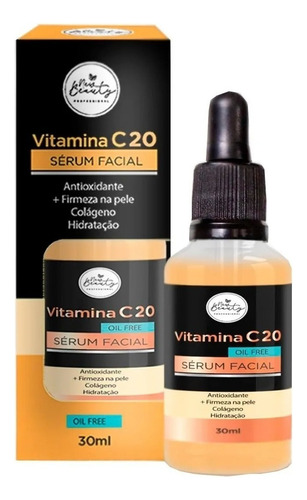 New Beauty - Sérum Facial Vitamina C20 30ml - Oil Free Momento de aplicação Dia/Noite Tipo de pele Normal
