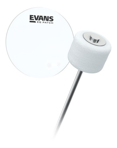 Evans Falam Simple Para Bombo X2 Unidades Transparente Eqpc1