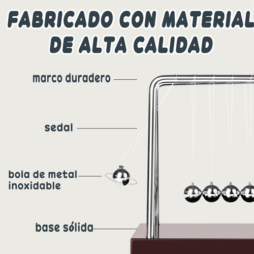 Newton's Cradle Bolas De Equilibrio De Péndulo Niños Regalos