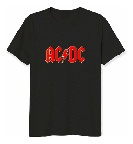 Camiseta Negra Rock Ac Dc