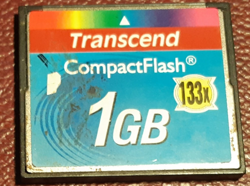 Cartão Memória Compact Flash 1 Gb  Transcend 133x