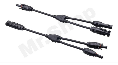 Imagen 4 de 8 de Pack X 2 Cable Mc4 3mm Grosor Para Paneles Solares.importado