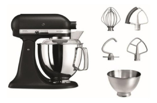 Batidora Kitchenaid Artisan Plus 4,8 Litros Negro Mate Rksm175psrbk