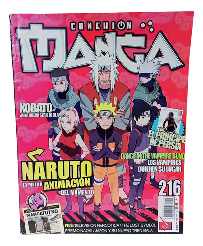 Revista Conexión Manga No. 216 Naruto La Mejor Animación (Usado)