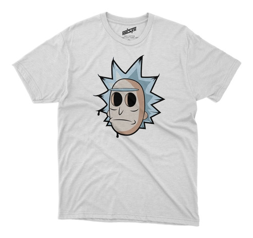 Remera Rick And Morthy Rick Sin Ojos Algodon Blanca