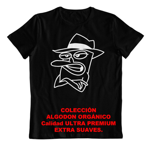 Polera - Dtf - Algodon Organico - Perry El Ornitorrinco