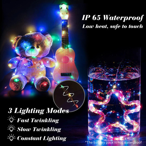 Paquete De 24 Luces De Hadas 2.1 Metros Multicolor Led