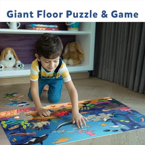 Skillmatics Floor Puzzle & Game - Piece & Play Underwater An