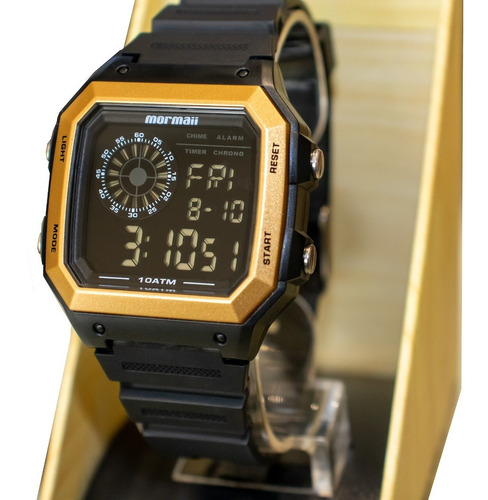 Relógio Digital Mormaii Vibe Dourado Mo2002jc/8d