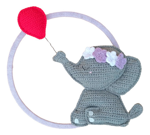 Elefante A Crochet Ragdoll Colgante Para Habitación Del Bebe