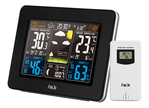 Fanju Fj3365 - Estación Meteorológica Para Interiores Y Exte
