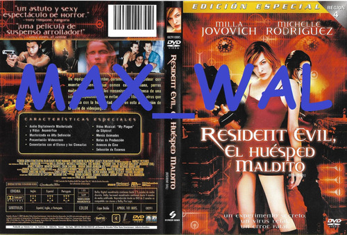 Resident Evil Dvd Milla Jovovich Michelle Rodriguez Terror