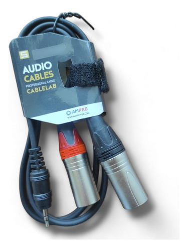 Cable Audio Mini Plug A 2 Xlr Macho 1 Metro Stagelab
