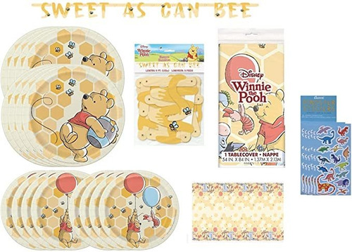 Winnie The Pooh - Paquete De 16 Suministros De Decoración .