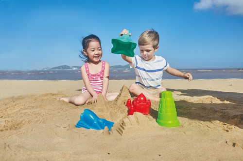 Juguetes Playa Torre Pisa Hape Arena Creatividad Juego Niños