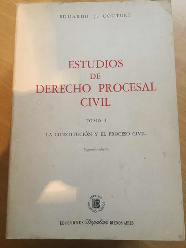 Estudios Derecho Procesal Civil Couture  3 Tomos